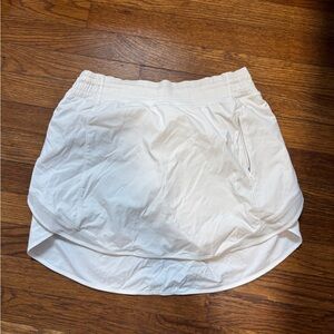 White Lululemon athletic skirt